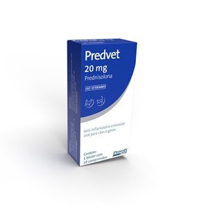 Anti-Inflamatório Predvet 20 Mg Com 10 Comprimidos