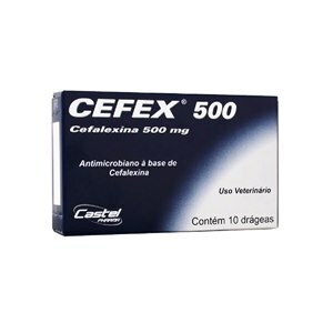 Antibiótico Cefex 500Mg 10 Drágeas