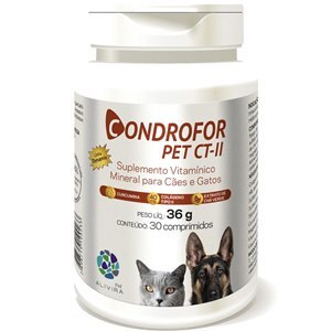 Condrofor Pet Ct-Ii 30 Comprimidos Cães E Gatos