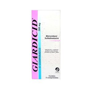 Antibiótico Giardicid 500Mg 5 Comprimidos