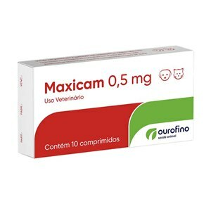 Anti-Inflamatório Maxicam 0,5Mg 10 Comprimidos Cães E Gatos