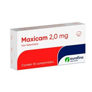 Meloxicam Maxicam 2Mg 10 Comprimidos Para Cães 
