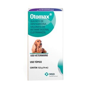 Anti-Inflamatório Otomax Pomada De Suspensão Otológica Msd 12,5G - Validade Junho/24