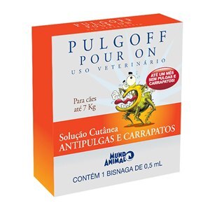 Pulgoff Pour On 0,5 Ml Até 7 Kg