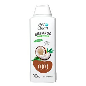 Shampoo E Condicionador Coco Para Cães E Gatos 700Ml