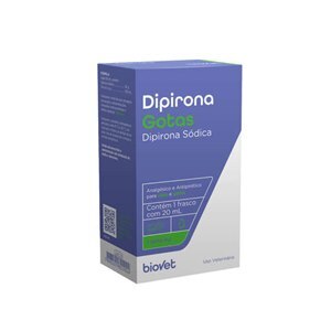 Analgésico E Antipirético Biovet Dipirona Sódica 20Ml - Validade Junho/24