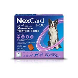 Antipulgas E Carrapatos Nexgard Spectra Para Cães De 15,1 A 30Kg - Validade Junho/24