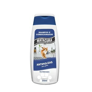 Shampoo E Condicionador Matacura Antipulgas 200Ml Para Gatos