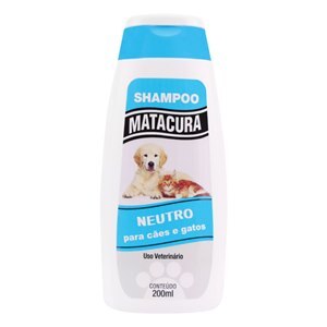 Shampoo Matacura Neutro 200Ml Para Cães E Gatos - Validade Junho/24