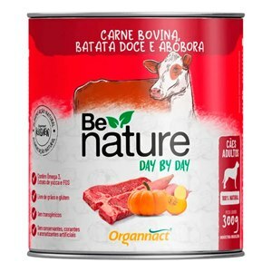 Alimento Be Nature Day By Day Carne Bovina, Batata Doce E Abobora Cães Adultos 300G